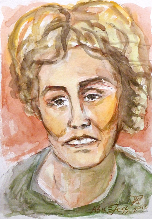Portret Bess - grafika, ArsKinga - Kinga Pawełska