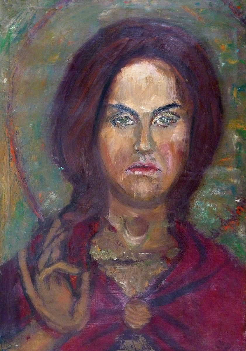 Św. Joanna - obraz olejny na płótnie, ArsKinga - Kinga Pawełska
