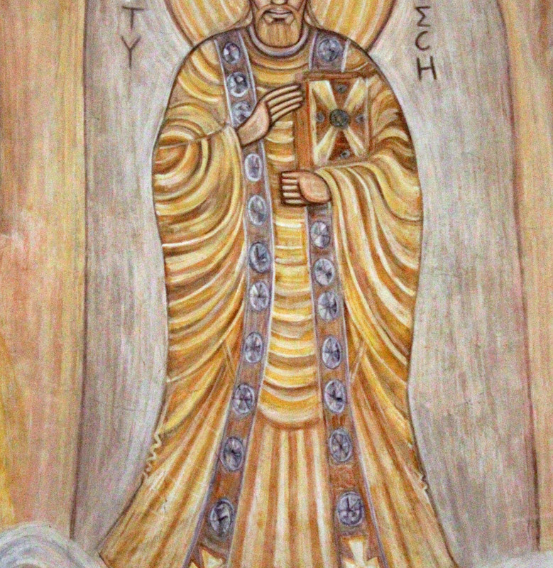 Św. Wojciech - fresk w absydzie kościoła św. Wojciecha w Białymstoku, ArsKinga - Kinga Pawełska